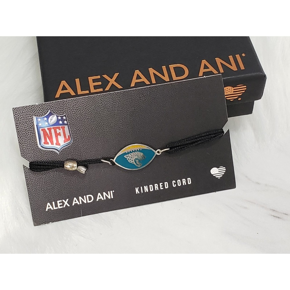 NEW Alex and Ani NFL Jacksonville Jaguars Silver Bracelet football
